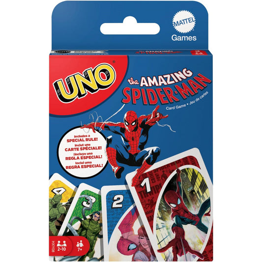 Uno Mattel Games The Amazing Spider-Man Card Game with Deck & Special Rule