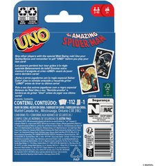Uno Mattel Games The Amazing Spider-Man Card Game with Deck & Special Rule