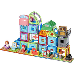 Magformers City 16 Piece Bus Track Set