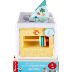 Fisher-Price Pretend Tissue Box Baby Sensory Toy for Tissue Fun Activity Cube
