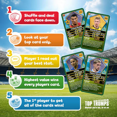 Top Trumps Cards Game - World Football Stars 2024 The Top 200 (Pack 5 Of 6)