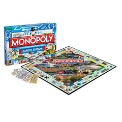 Monopoly Derby Edition Board Game with CARDIFF MISPRINT BOX