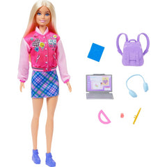Barbie Back To School Doll With Pink Top And Shorts