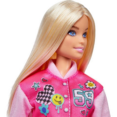 Barbie Back To School Doll With Pink Top And Shorts