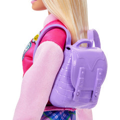 Barbie Back To School Doll With Pink Top And Shorts