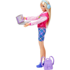 Barbie Back To School Doll With Pink Top And Shorts