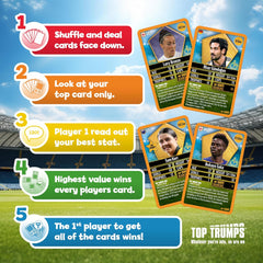 Top Trumps Cards Game - World Football Stars 2024 The Top 200 (Pack 6 Of 6)