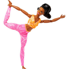 Barbie Made To Move Fashion Doll Brunette with Removable Sports Top and Trousers