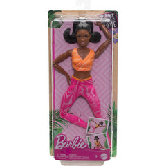 Barbie Made To Move Fashion Doll Brunette with Removable Sports Top and Trousers