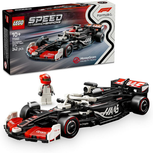 Lego Speed Champions 77250 MoneyGram Haas VF-24 F1 Car Building Playset