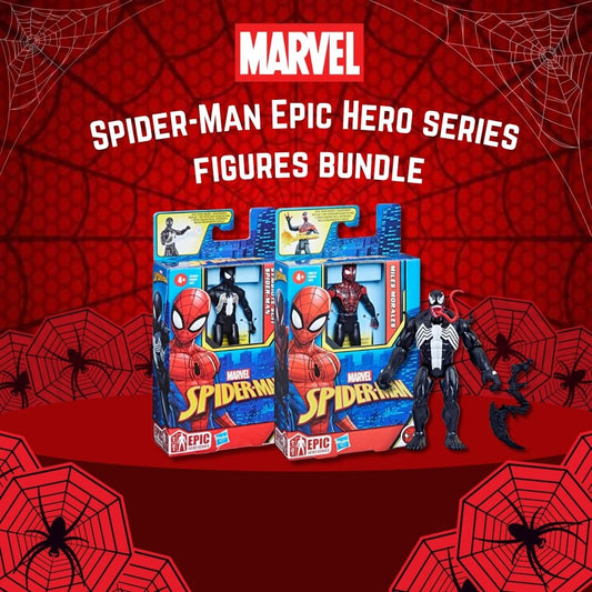 Marvel Spider-Man Epic Hero Series Figures Bundle