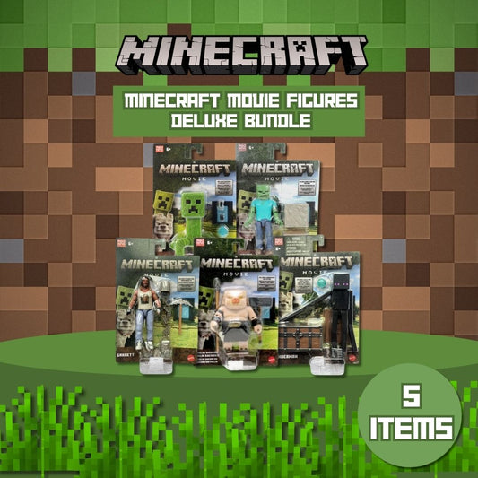 Minecraft Movie Figures Deluxe Bundle