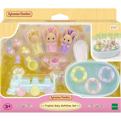Sylvanian Families 5707 Triplets Baby Bathtime Set - Doll Playset and Vehicle
