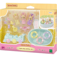 Sylvanian Families 5707 Triplets Baby Bathtime Set - Doll Playset and Vehicle