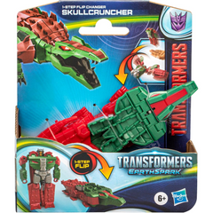 Transformers Earthspark Skullcruncher 1-Step Flip Changer Toy