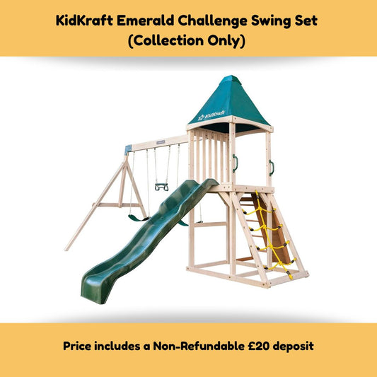 KidKraft Emerald Challenge Swing Set (Collection Only)