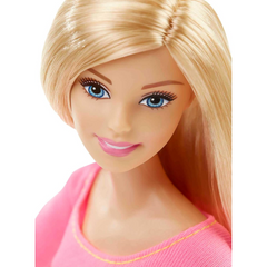 Barbie Blonde Hair Made To Move Doll Pink Top and Black Leggings