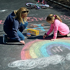 Playkidiz Sidewalk Chalk 48 Pieces Outdoor Drawing Toy