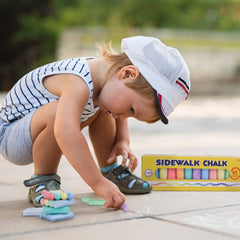 Playkidiz Sidewalk Chalk 48 Pieces Outdoor Drawing Toy