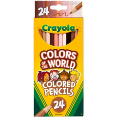Crayola Colours Of The World Pack Of 24 Colours For Skin Tones - Pencils