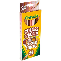 Crayola Colours Of The World Pack Of 24 Colours For Skin Tones - Pencils