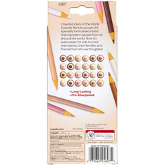 Crayola Colours Of The World Pack Of 24 Colours For Skin Tones - Pencils