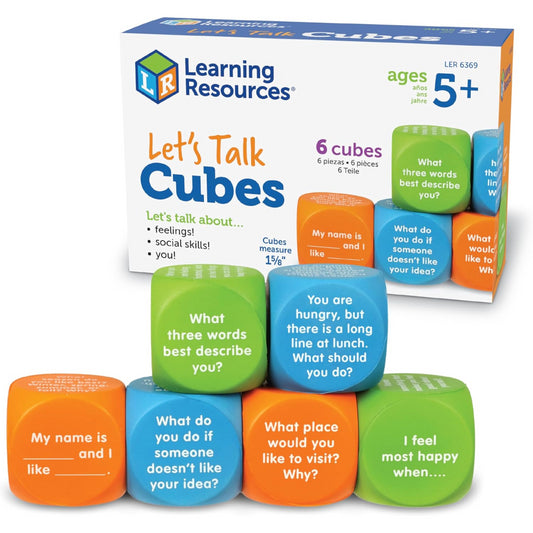 Learning Resources Lets Talk Cubes Conversation Starters
