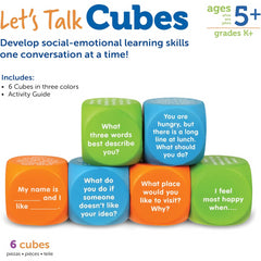 Learning Resources Lets Talk Cubes Conversation Starters