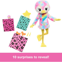 Barbie Cutie Reveal Colourful Dreams Series Soft Plush & 10 Surprises - Penguin