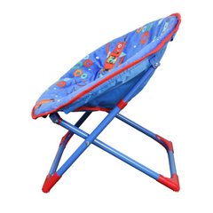 Robot Kids Blue Foldable Moon Chair