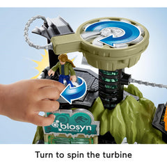 Fisher-Price Imaginext Jurassic World Dino Lab Playset & Figures Brown Eco Box