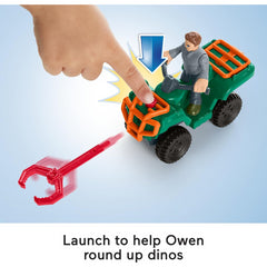 Fisher-Price Imaginext Jurassic World Dino Lab Playset & Figures Brown Eco Box