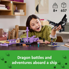 Lego Minecraft 21264 Ender Dragon & End Ship Building Toy