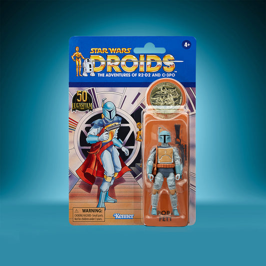 Star Wars Lucas Films 50th Anniversary BOBA FETT Figure DROIDS