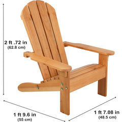 KidKraft Adirondack Garden Wooden Deck Outdoor Chair for Kids