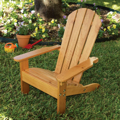 KidKraft Adirondack Garden Wooden Deck Outdoor Chair for Kids