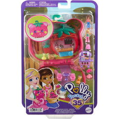 Polly Pocket Dolls Playset with Fidget Exterior Straw-beary Patch Compact