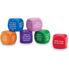 Learning Resources Conversation Cubes Social Emotional Tool