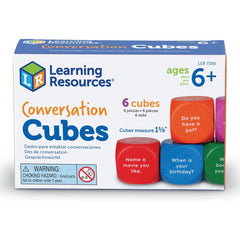 Learning Resources Conversation Cubes Social Emotional Tool