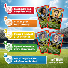 Top Trumps Cards Game - World Football Stars 2024 The Top 200 (Pack 4 Of 6)