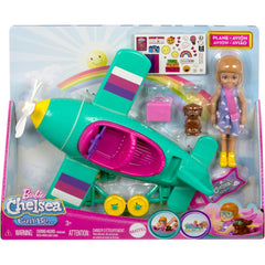 Barbie Chelsea Can Be Doll & Plane Playset & 7 Accessories