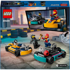 Lego City 60400 Go-Karts And Race Drivers Racing Vehicle Playset