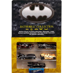 Hot Wheels Batmobile Collection Die-Cast Set of 5 Toy Cars 1:64 Scale