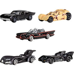 Hot Wheels Batmobile Collection Die-Cast Set of 5 Toy Cars 1:64 Scale