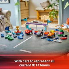 Lego Duplo 10445 Formula 1 Team Race Cars & Drivers Set