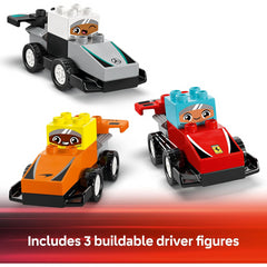 Lego Duplo 10445 Formula 1 Team Race Cars & Drivers Set