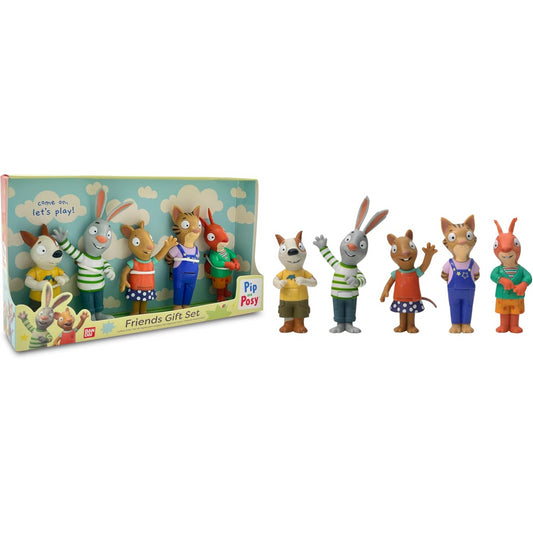 Pip and Posy Friends Gift Set of 5 Figures for Kids