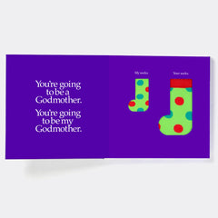 You're Going to be a Godmother Board Book and Matching Pair of Socks