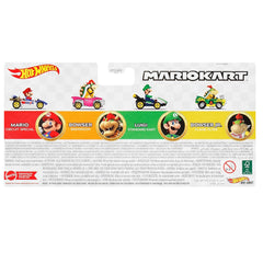 Hot Wheels Mario Bowser Luigi Bowser Jr 4-Pack