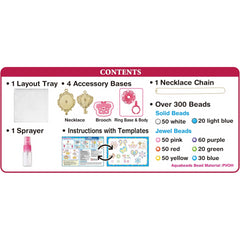 Aquabeads Sparkly Accessory Art & Craft Bead Kit Set 300 Beads